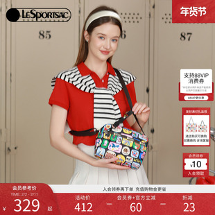 LeSportsac乐播诗新款逗鸭联名斜挎包动物系列可爱撞色单肩包