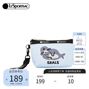 LeSportsac乐播诗新款 宣璐同款 逗鸭联名手拿包零钱包化妆包