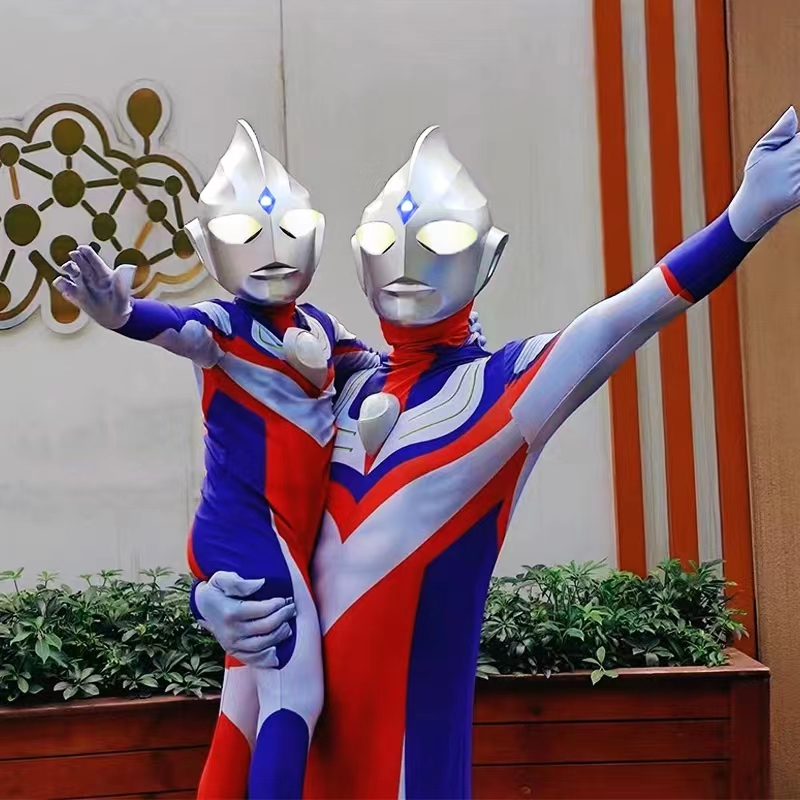 赛罗迪迦莱卡男童套装cosplay