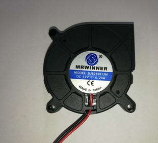 全新 双滚珠 6015 散热风扇 12V 0.2A 鼓风机 6cm 大风量离心风扇