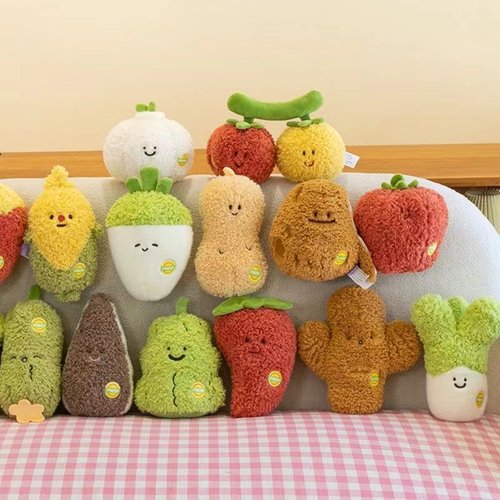 仿真蔬菜毛绒玩具白菜水果玩偶菜花公仔婚庆抛洒儿童抓机娃娃礼品