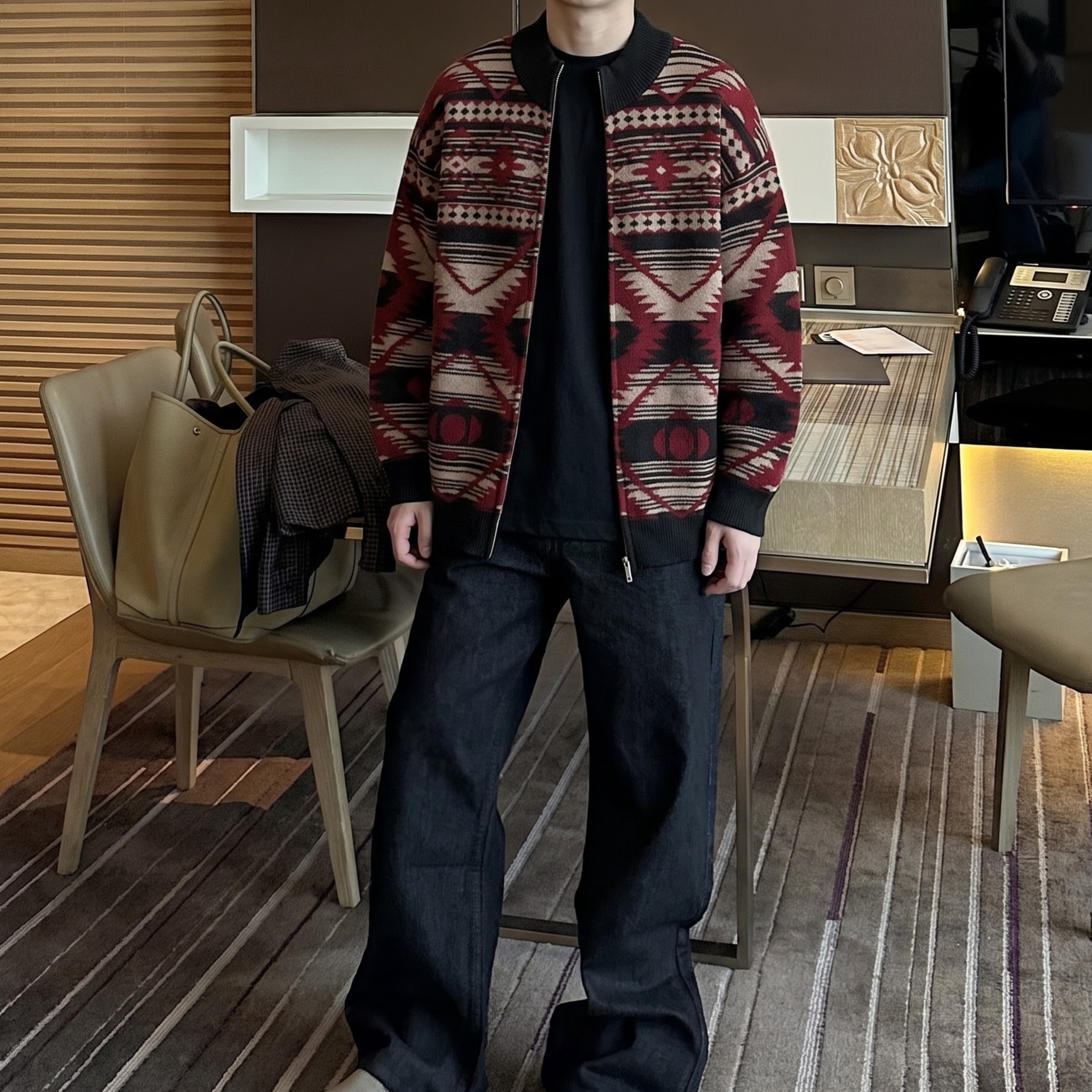 Nnoptop重磅针织衫男宽松潮牌