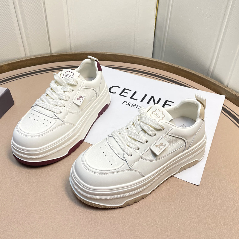 高鹏2026春季新款真皮小白鞋女厚底女鞋,女鞋,休闲板鞋,淘宝优惠券,粉丝福利购,淘宝优惠卷