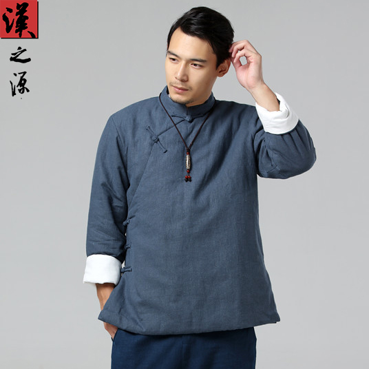 秋冬季复古风中式唐装汉服棉衣