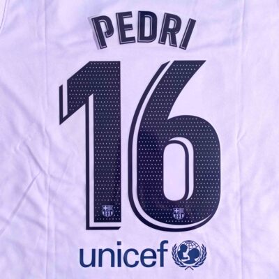 2021/22巴萨客场梅西印号球衣