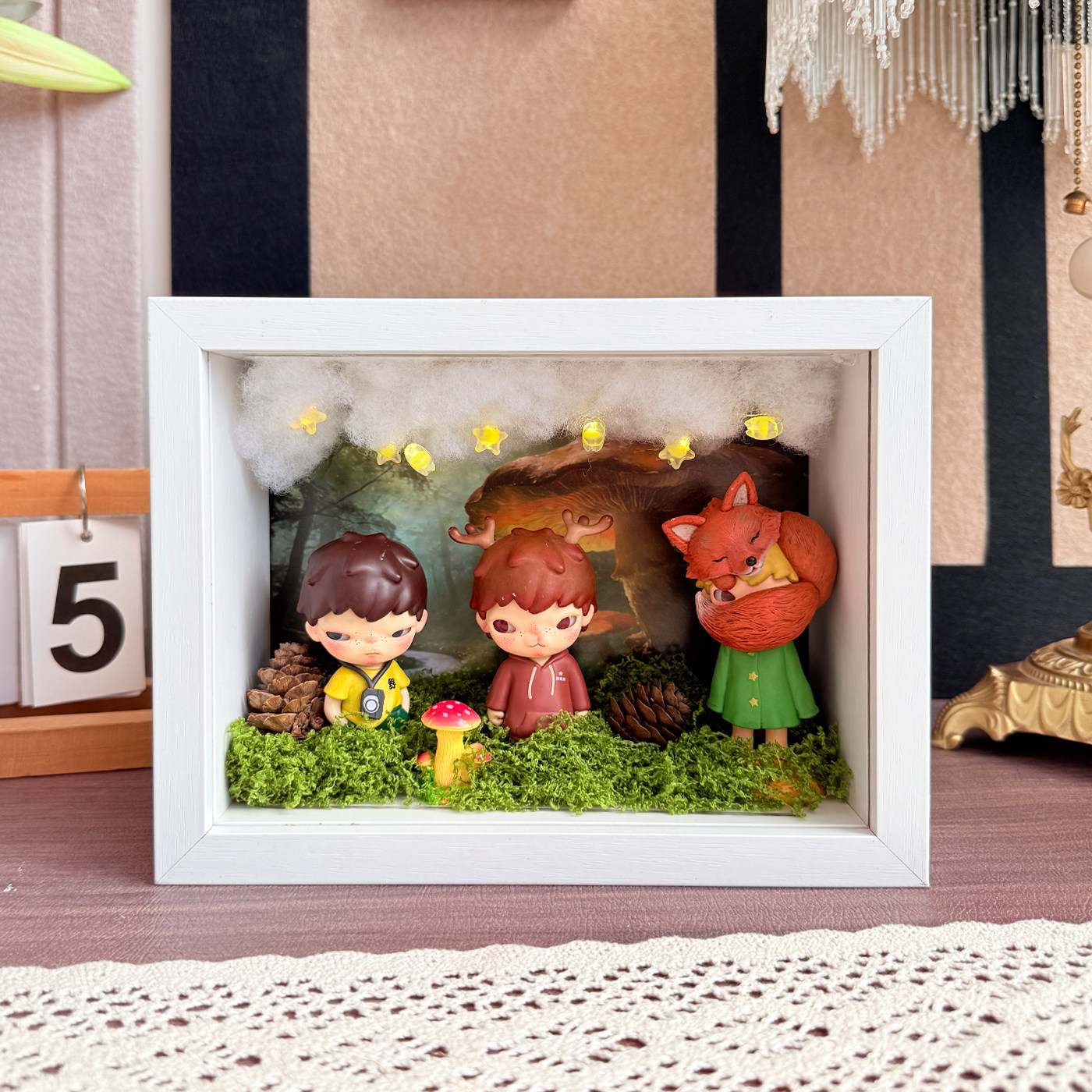 泡泡玛特小野系列收纳相框双透盲盒手办展示盒手工diy桌面摆件,模玩/动漫/周边/娃圈三坑/桌游,盲盒场景道具娃屋,淘宝优惠券,粉丝福利购,淘宝优惠卷