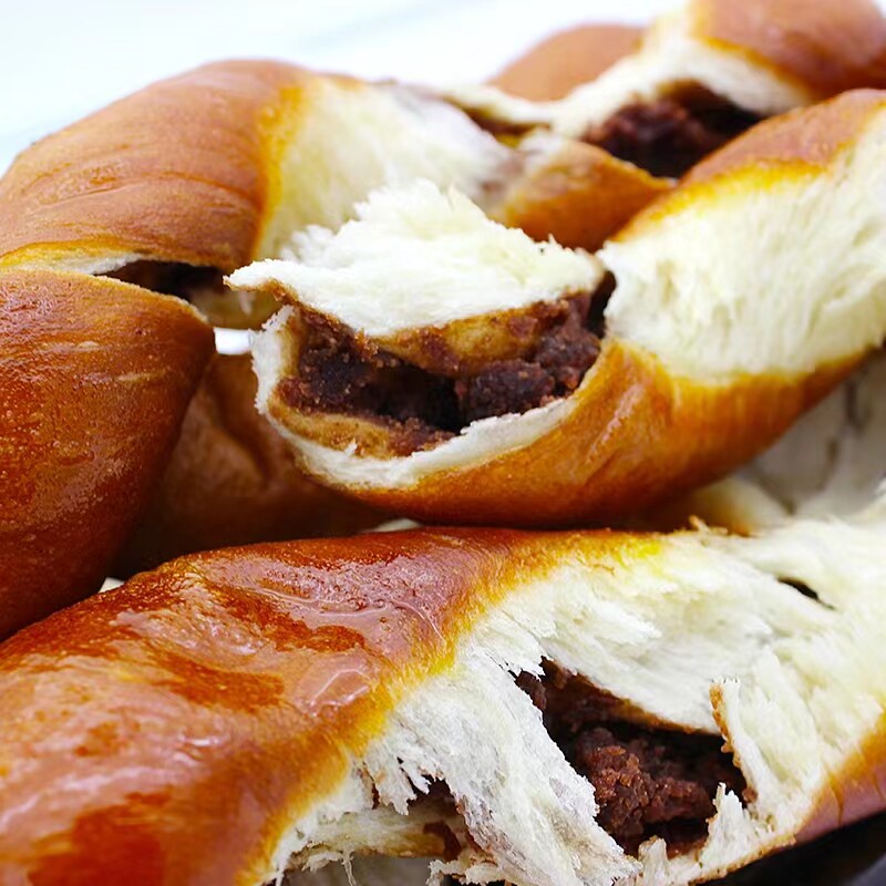 东北特产手撕麻花软老式麻花面包豆沙馅麻花夹心软麻花纯手工零食