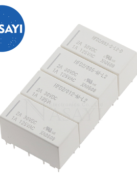 HFD2 012-M-L2(555)10脚双线圈磁保持2A30VDC 继电器