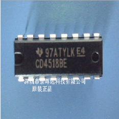 全新原装 CD4518 CD4518BE CD4518BD DIP16 十进制同步加法计数器