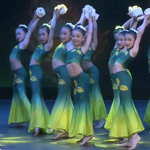 缅桂花开朵朵香傣族女子舞演出服