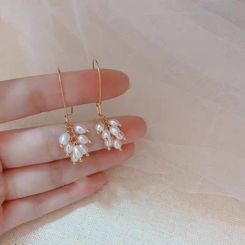 天然珍珠耳环耳钩耳饰