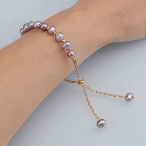 天然淡水珍珠可调节手链首饰