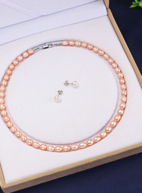 韩版淡水养殖珍珠项链母亲节礼物