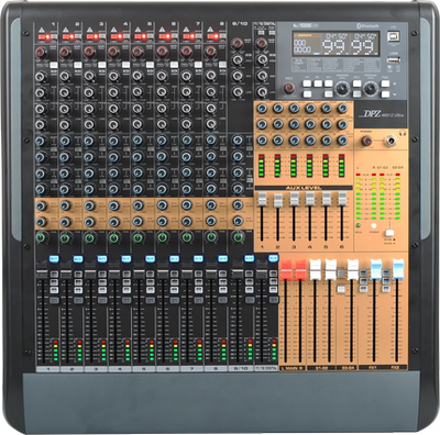 DPZ笛派12路16路24路模拟调音台每路均带有电平表演出租赁舞台用