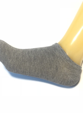 出口黑灰色精梳棉春秋夏运动全棉短袜潮浅口隐形船袜男女10元3双