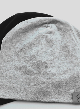 细针距双层薄款棉混灰色黑色男士运动帽钓鱼帽老人睡觉百搭帽子