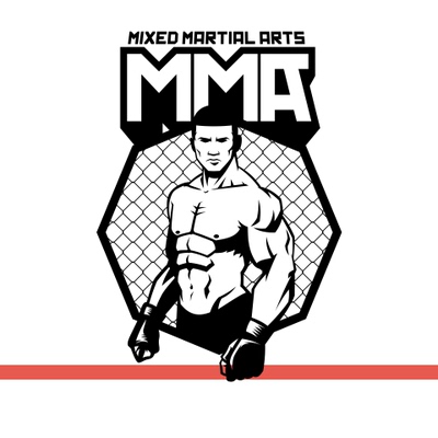 MMA无限制综合格斗搏击肌肉男拳击健身房馆墙贴画玻璃装饰墙贴纸