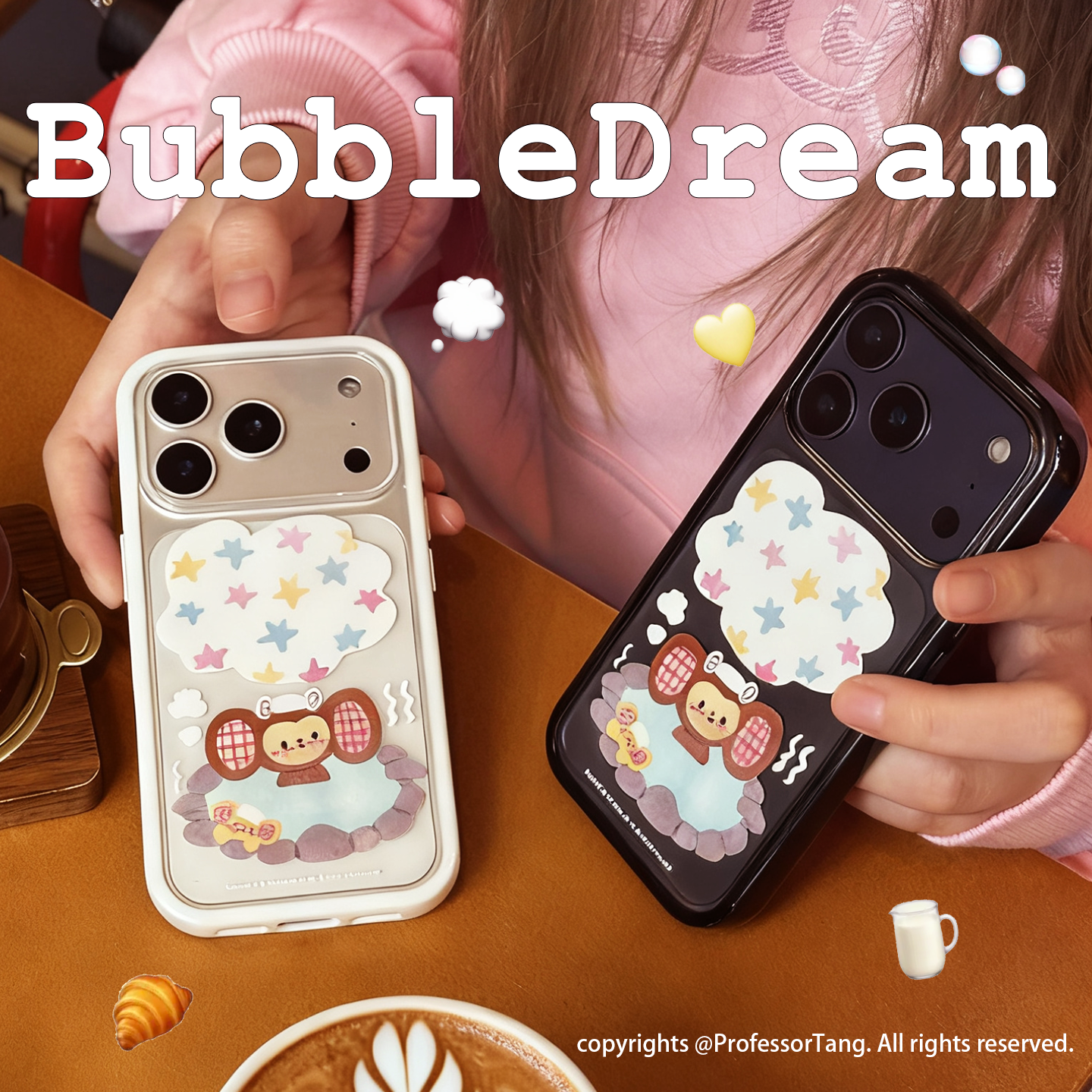 可爱卡通顽皮猴磁吸手机壳