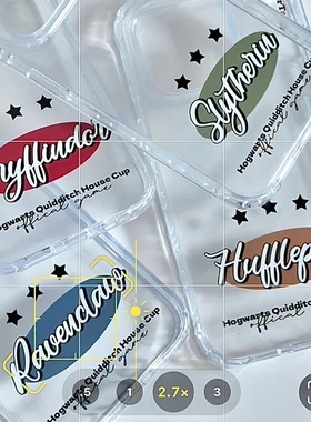 ProfessorTang 原创美式复古棒球风霍格沃茨学院欧美哈利波特15promax不撞壳手机壳iphone14情侣13高级感透明