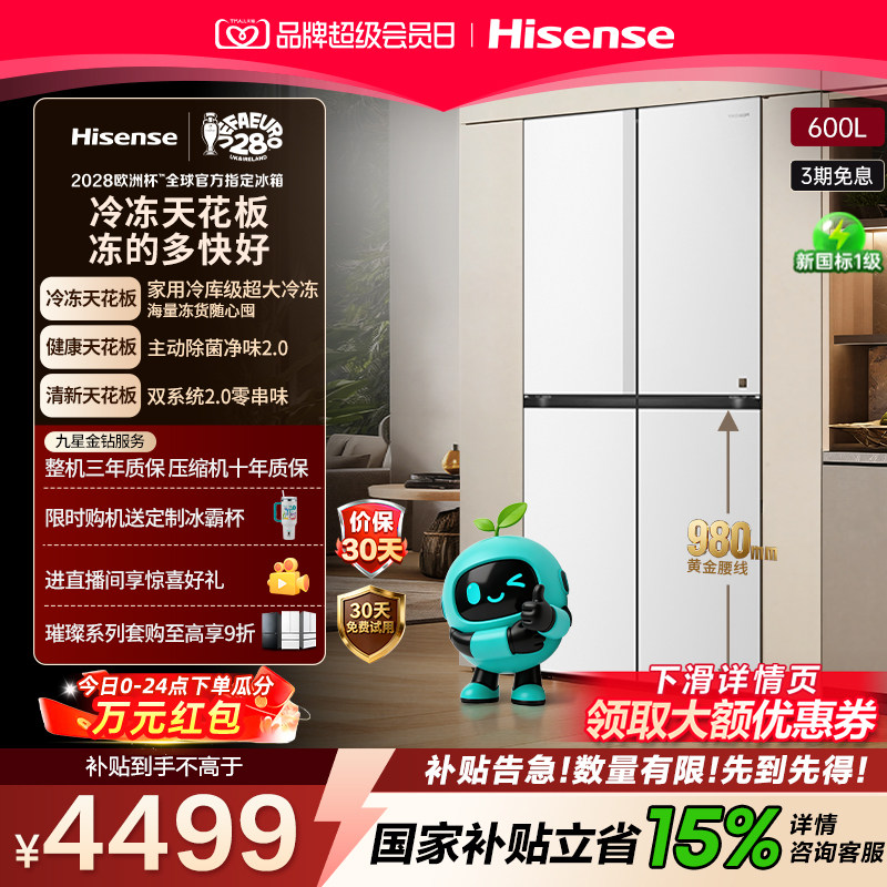 海信大薄荷600Max冰箱269L大冷冻