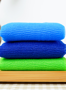 Yokozuna日本进口洗澡巾搓澡巾男女士搓背浴花长条后背清洁用神器