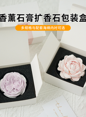 白卡包装盒香薰蜡烛石膏装饰盒