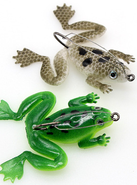 Anmuka 黑鱼杀手雷蛙 带钩软青蛙 软鱼饵路亚饵 超高性价比