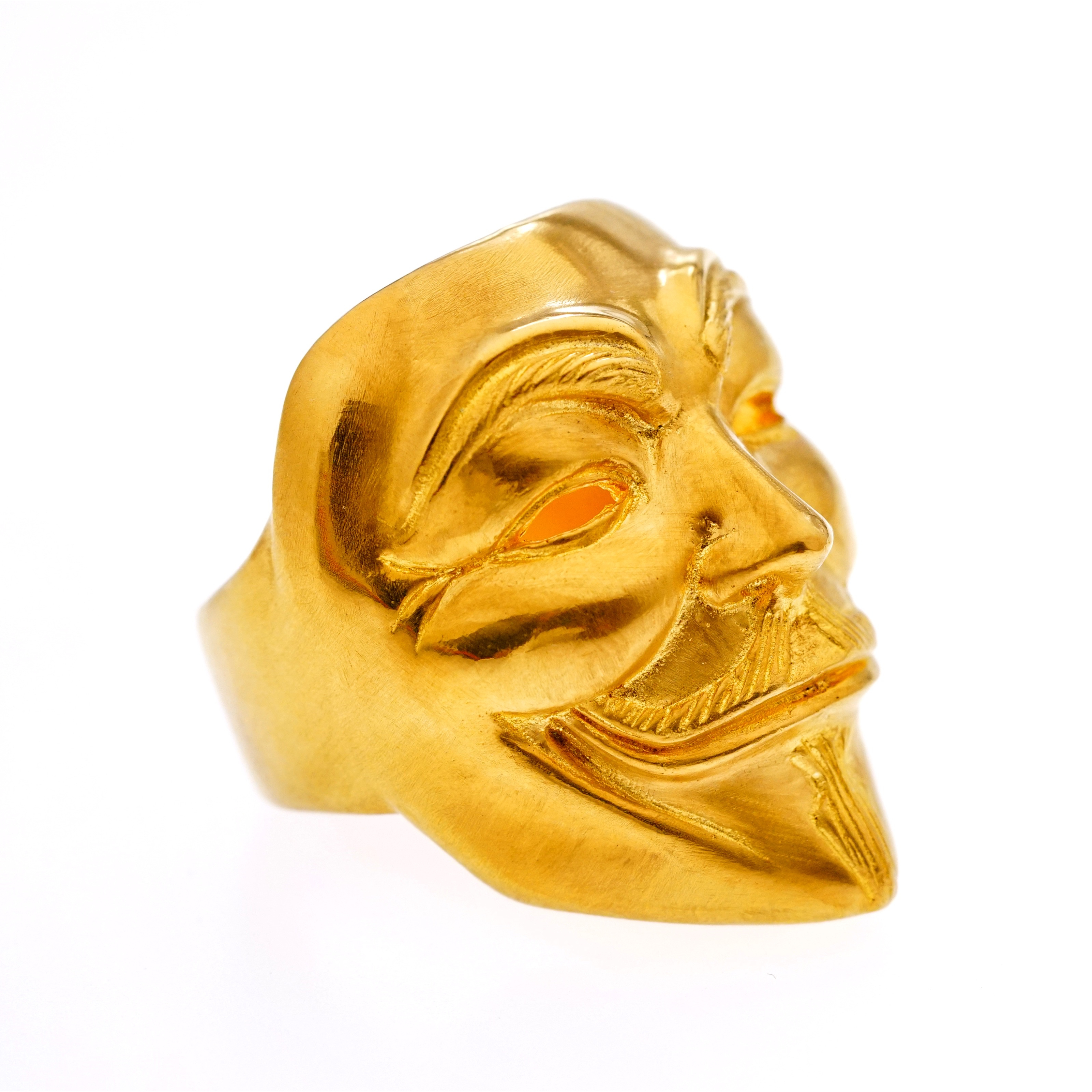 渡鸦专属手工足金V字仇杀队戒指