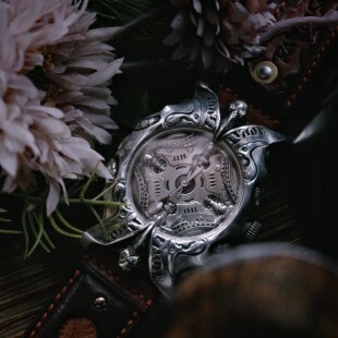 渡鸦工作室原创专属《渡鸦 · 共生体》手工纯银手表独立制作腕表