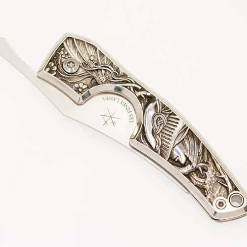 渡鸦原创女武神925银刀柄雪茄刀