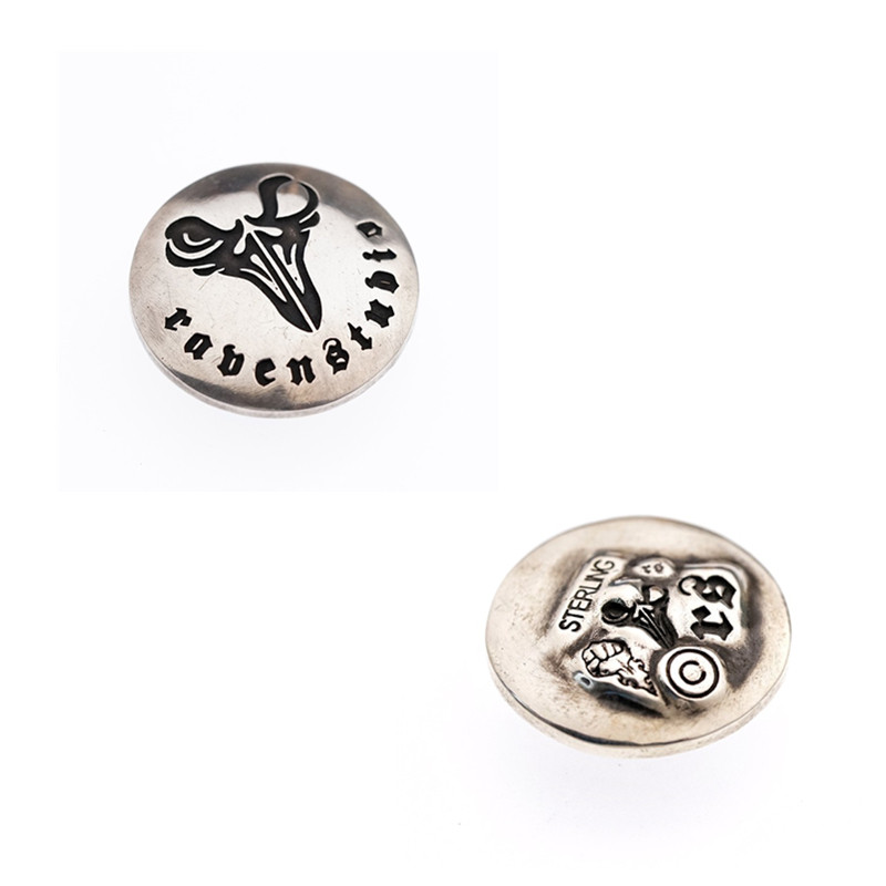 渡鸦专属纯银DIY皮具装饰财布扣