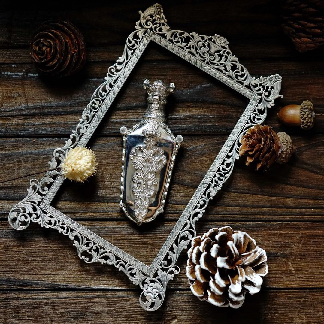 欲望车间欧美复古手工银制香水瓶