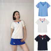 速干衣T恤高端女士 乐卡克羽毛球服短袖 2024年春夏新日本正品 代购