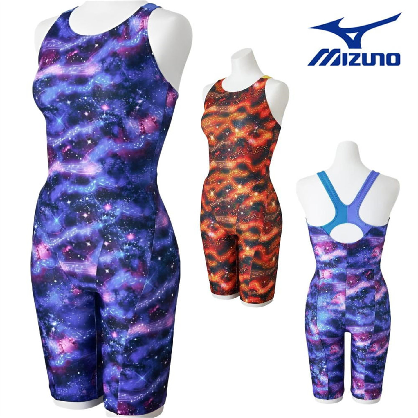 2026年新款MIZUNO美津浓女士泳衣健身休闲五分连体日本正品代购