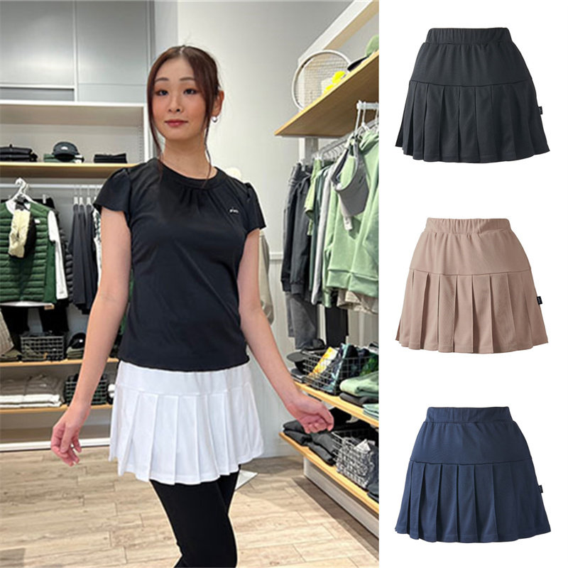 王子羽毛球服短裙百褶裙女士小众