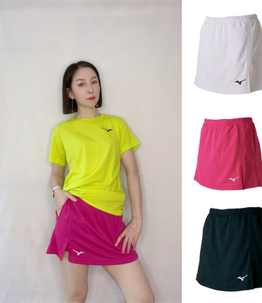 日本正品代购 Mizuno/美津浓 女士专业 羽毛球短裙网球裙有内裤脚