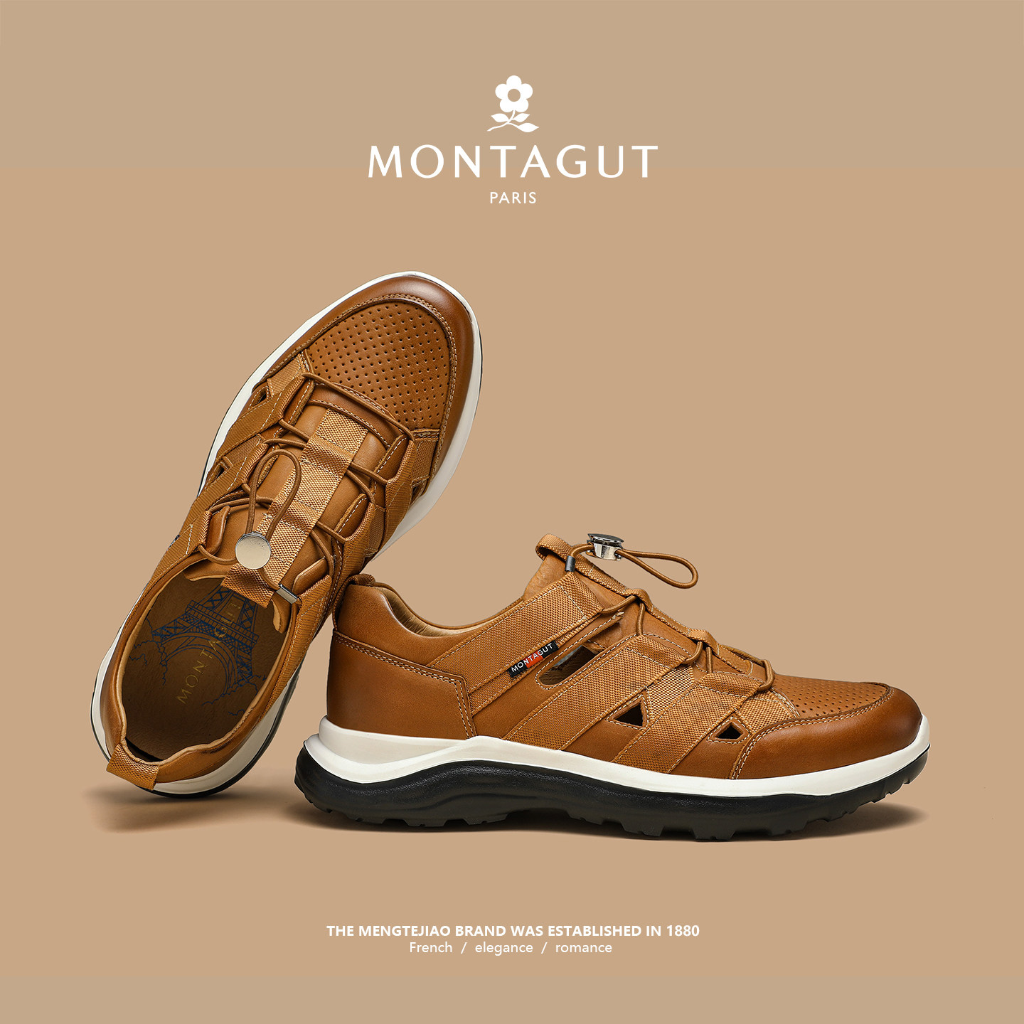 梦特娇男鞋夏季头层牛皮镂空凉鞋男休闲洞洞透气防滑懒人商务皮鞋,流行男鞋,洞洞鞋,淘宝优惠券,粉丝福利购,淘宝优惠卷