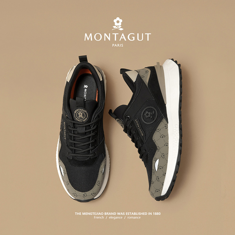 梦特娇官方旗舰增高休闲运动鞋男
