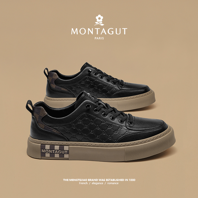 梦特娇官方旗舰运动休闲板鞋男