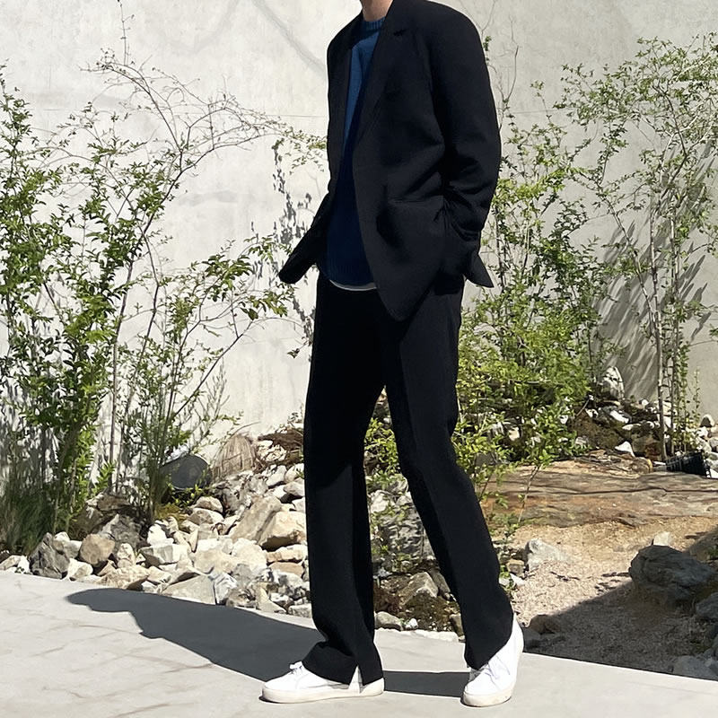 CASUAL SUIT SUIT MENS HIGH-END KOREAN VERSION OF THE TREND YOUNG MENS SUIT JACKET SPRING AND AUTUMN PROFESSIONAL FORMAL WEAR TO WORK