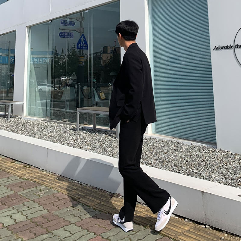 CASUAL SUIT MENS SUIT KOREAN STYLE TREND HANDSOME BRITISH STYLE YOUNG RUFFIAN HANDSOME MAN SUIT JACKET TOP SPRING AND AUTUMN