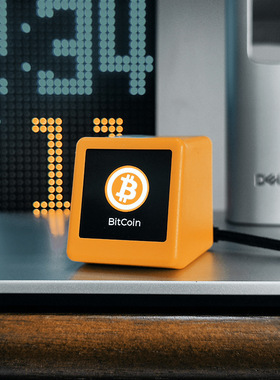 GeekMagic PRO股票行情显示器WiFi天气时钟汇率BTC加密货币实时价