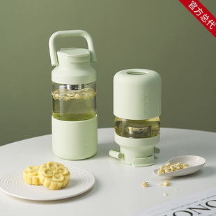 holoholo玻璃杯家用耐高温便携水杯女新款2024茶水