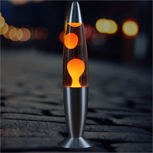 欧规lava lamp 金属底蜡灯火山熔岩灯 创意装饰灯水母灯跨境货源