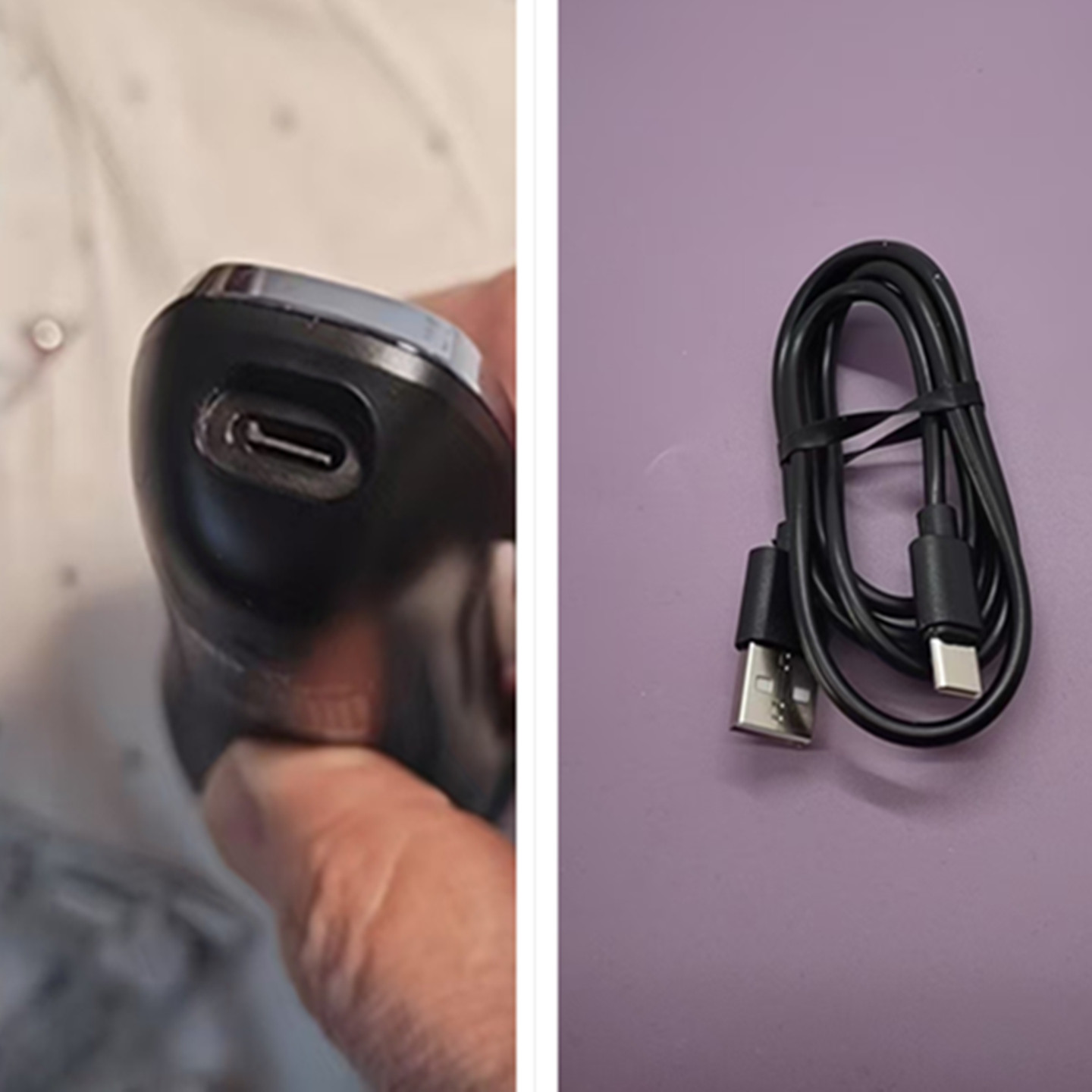 适用先科剃须刀SAST375充电器充电线5v1A电源线USB 刮胡刀连接线图片