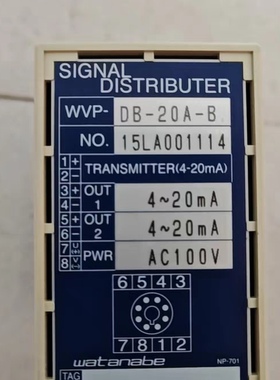 SIGNAL  DISTRIBUTER渡边转换器WVP-DB-20A-BAC100V