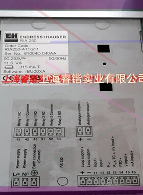 E+H RIA250-A11G11 恩德斯豪斯全新现场显示仪 议价