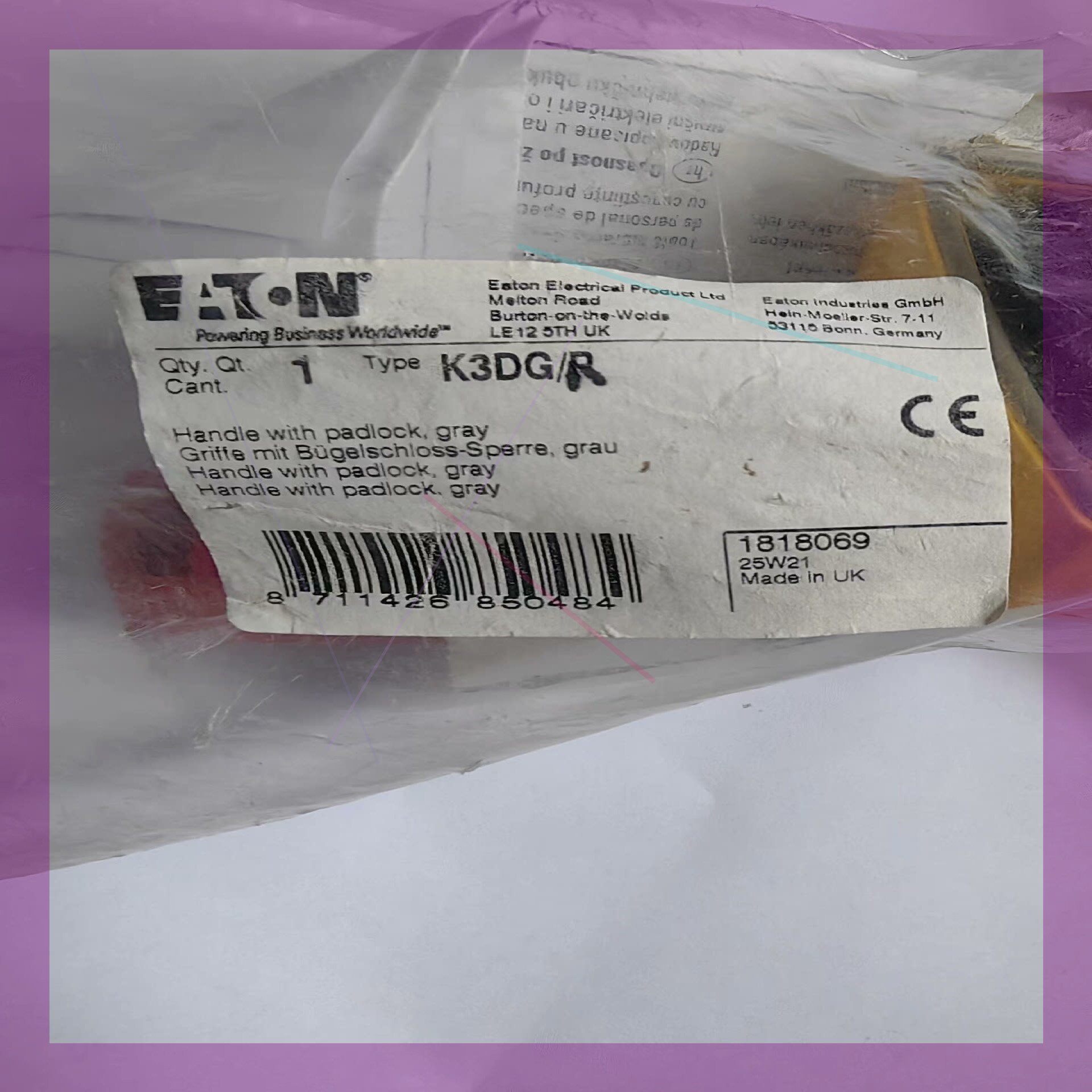 伊/顿手柄K3DG/P 1818069