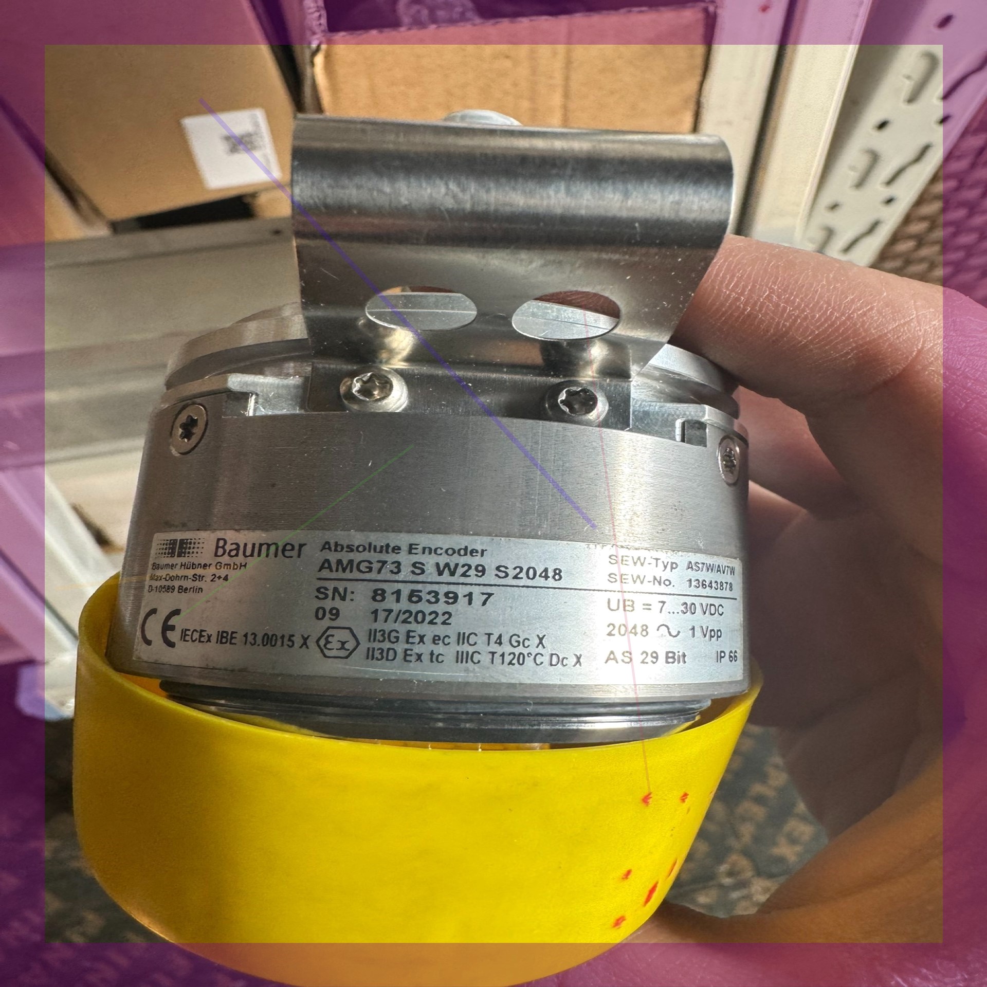 Baumer 绝对编码器 AMG73SW29S2048