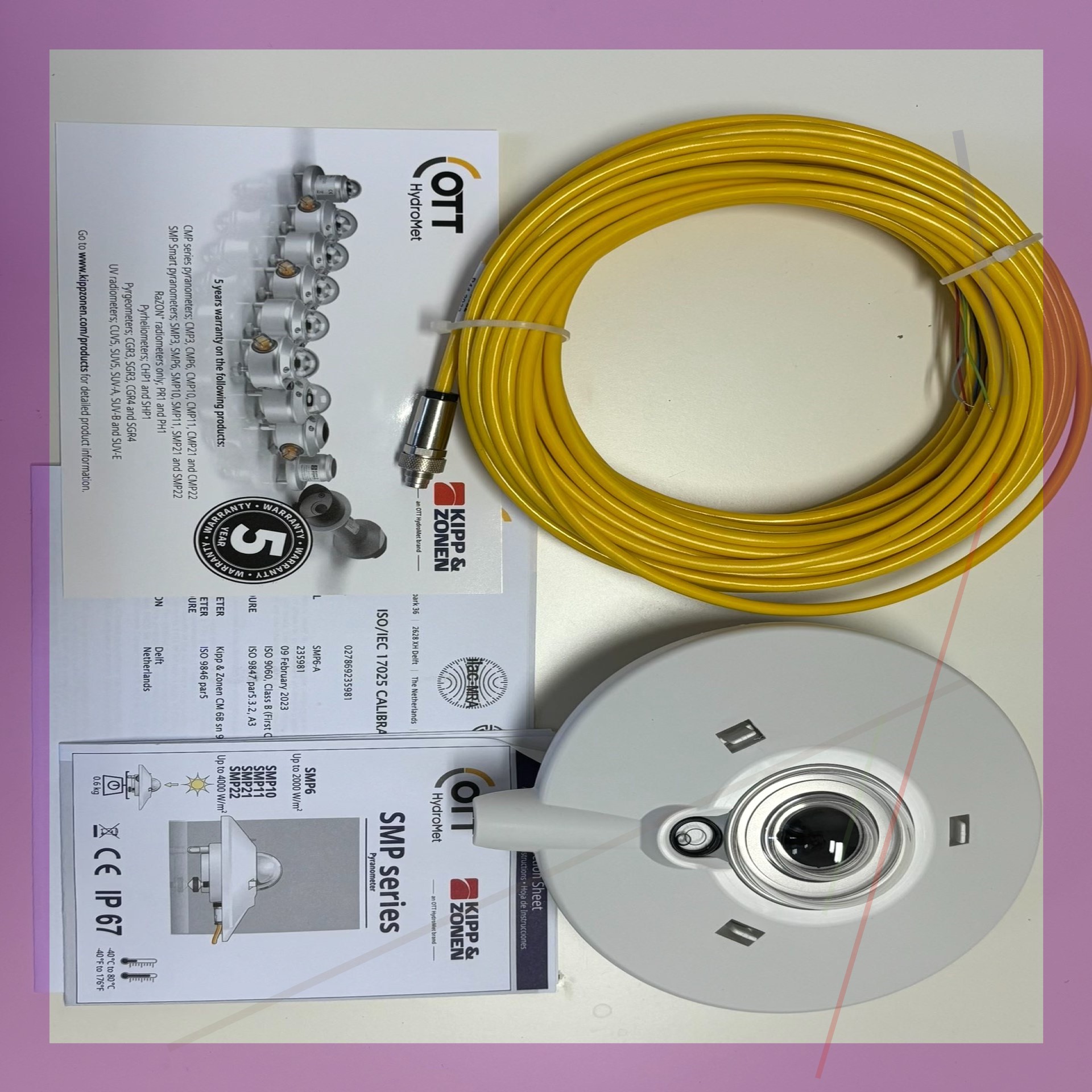 荷兰Kipp & Zonen太阳辐射传感器,型号SMP6-A